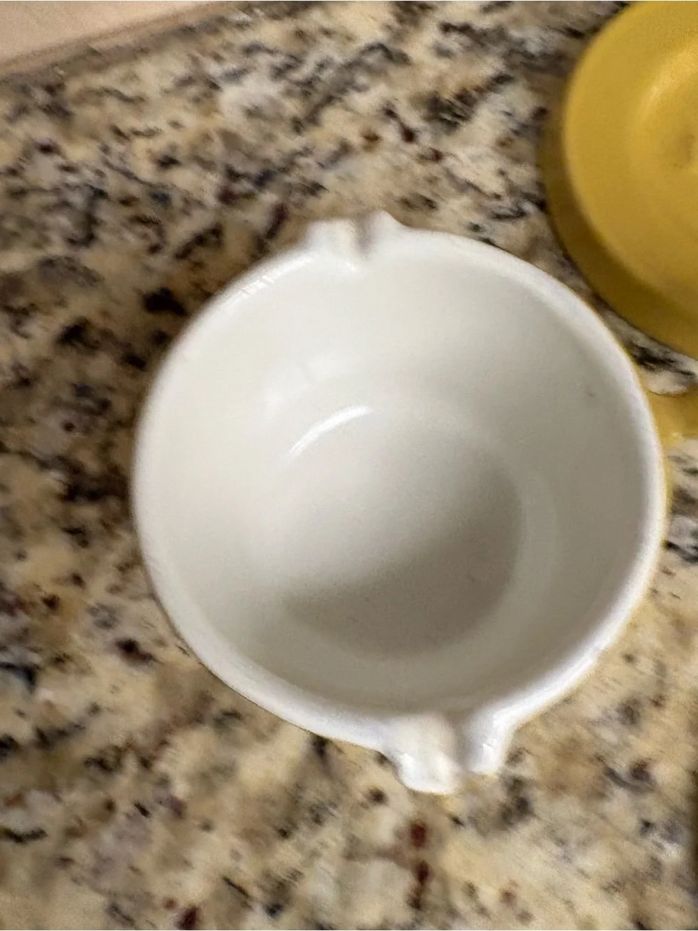 Yellow Ceramic Butter Warmer with Lid